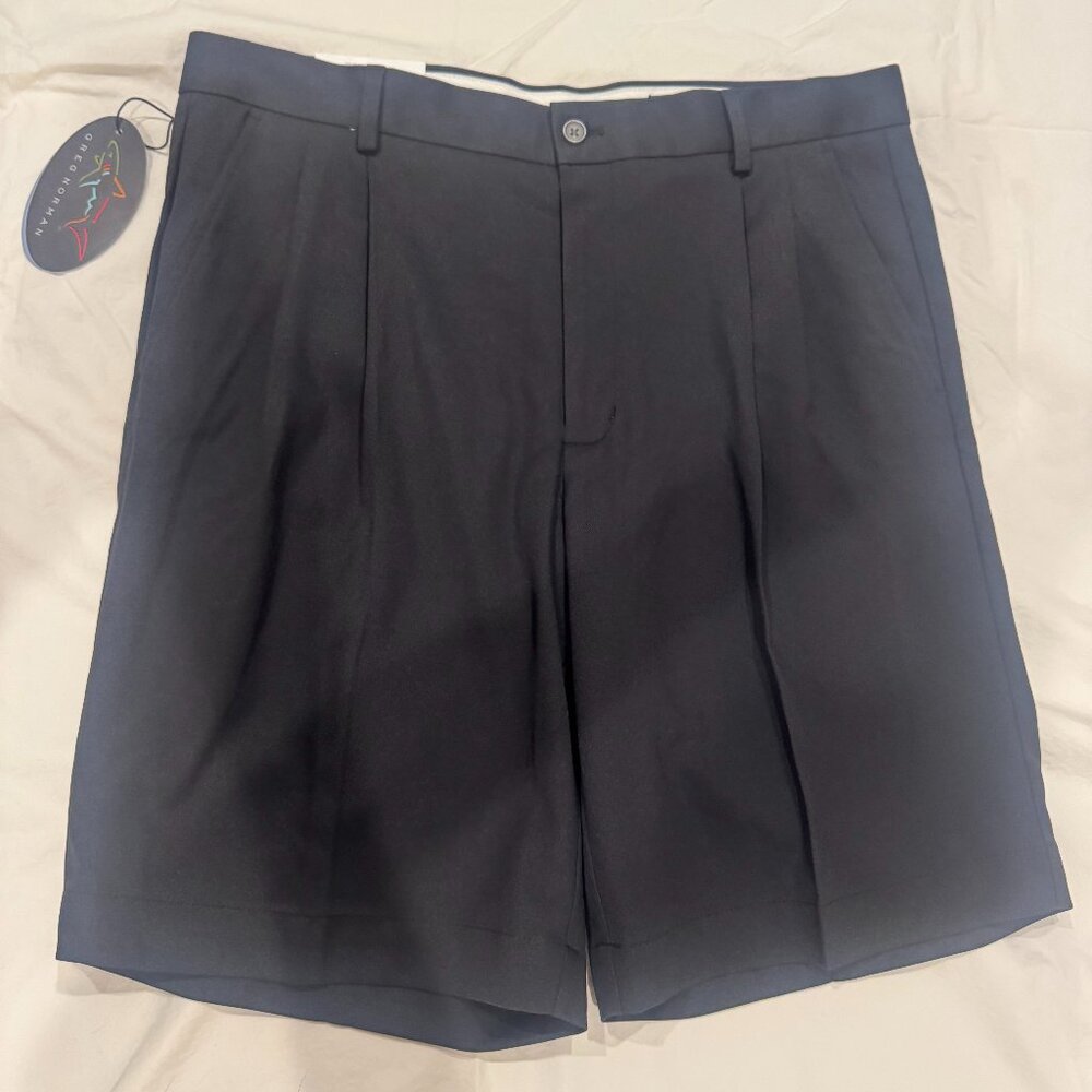 Greg Norman Classic Pro-Fit Golf‎ Shorts Mens 34 Black Performance NWT